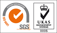 SGS ISO-9001 Logo - Norjen Precision